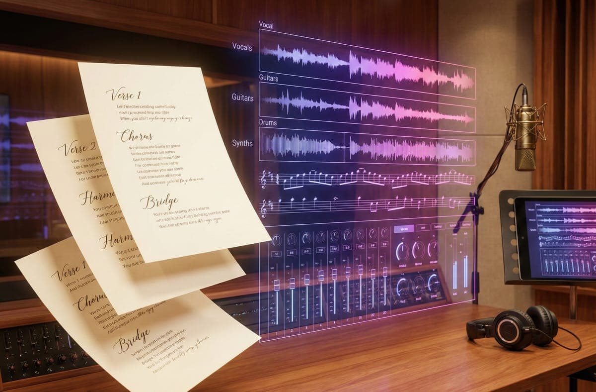 Scene description turned into instrumental music